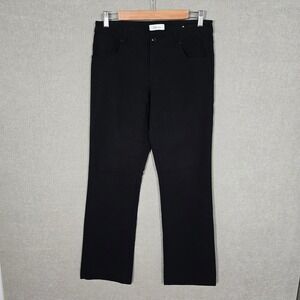 Reitmans Women's Comfort Stretch Straight Leg Black Trousers Petites 8